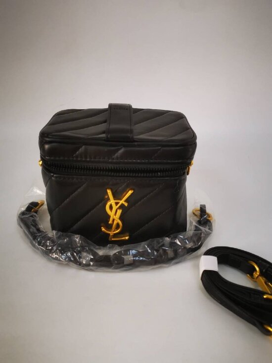 YSL Handbags - Pre-owned YSL Women's Shoulder Bag Fashion Crossbody Bag Makeup Bag Black